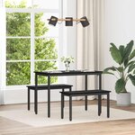 vidaXL banc Chêne noir 80 x 35 x 45 cm Bois d'ingénierie