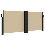 vidaXL Auvent latéral rétractable beige 100x600 cm