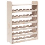 vidaXL Casier à vin et panneau supérieur 67 5x25x87 cm bois pin massif