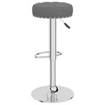vidaXL Tabourets de bar lot de 2 gris foncé tissu