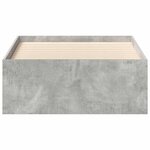 vidaXL Cadre de lit sans matelas gris béton 90x190 cm