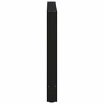 vidaXL Pieds de table à manger Noir 2 pièces 70 x (72-73) cm Acier