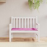vidaXL Coussin de banc de jardin rose 120x50x4 cm Tissu Oxford