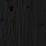 vidaXL Tabourets de bar 2 Pièces noir 40x42x120 cm bois massif de pin