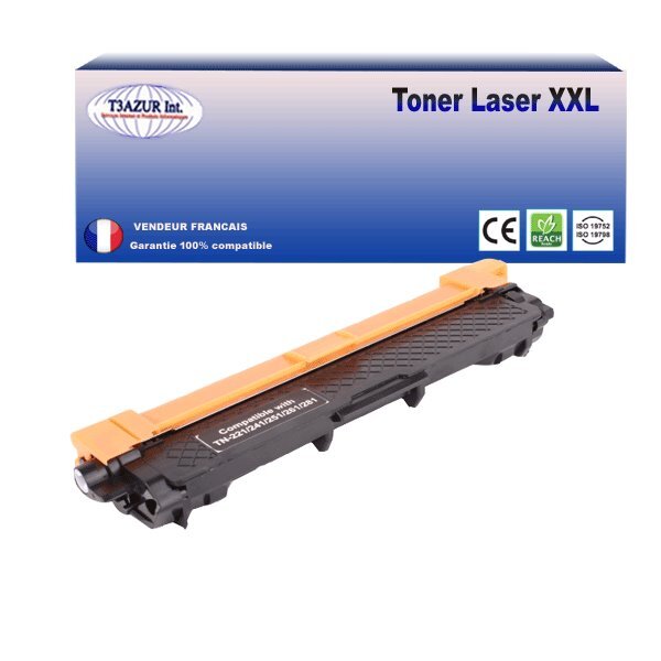 Toner compatible avec Brother TN241 Noire pour Brother DCP-9020CDW  DCP-9022CDW- 2 500 pages - T3AZUR
