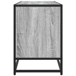 vidaXL Meuble TV sonoma gris 100x35x50 cm bois d'ingénierie et métal