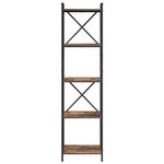 vidaXL Bibliothèque Chêne fumé 40 x 30 x 153 cm Bois d'ingénierie