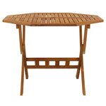 vidaXL Table pliable de jardin 90x75 cm Bois d'acacia solide