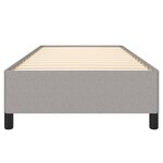 vidaXL Cadre de lit Gris clair 90x200 cm Tissu