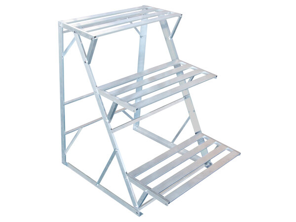 Étagère pour plantes de jardin "Hortensia" - 3 Marches - En aluminium