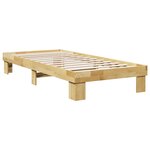 vidaXL Cadre de lit sans matelas 80x200 cm bois massif de chêne