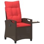 vidaXL Chaise de jardin inclinable 56 x 60 x 112 cm acier