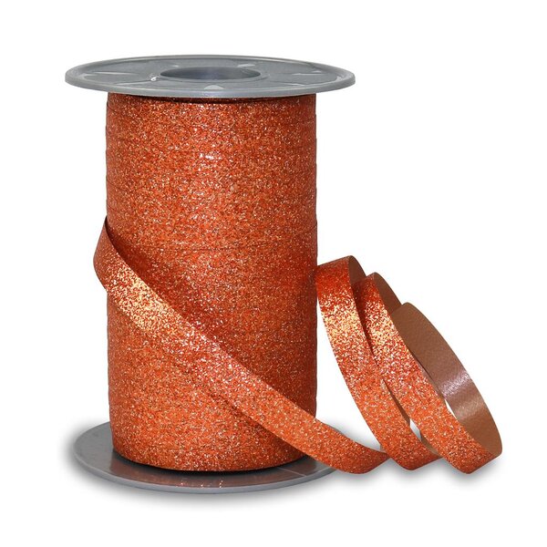 Bolduc poly glitter 100-m-bobine 10 mm bronze
