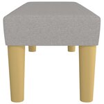 vidaXL Banc Gris clair 100x30x30 cm Tissu
