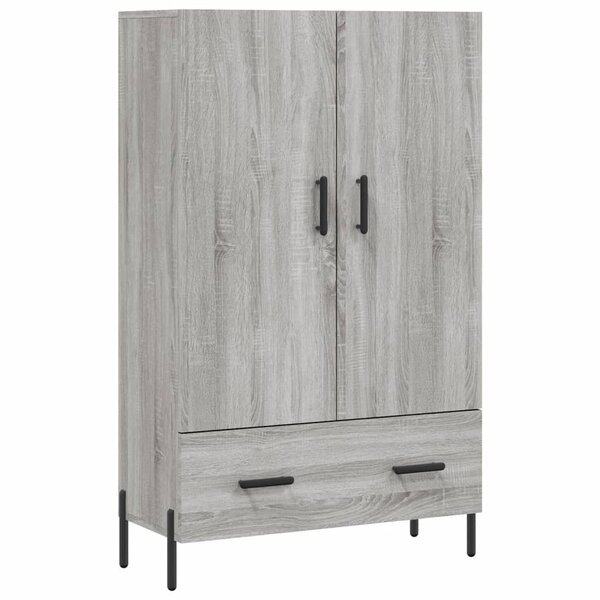 vidaXL Buffet haut sonoma gris 69 5x31x115 cm bois d'ingénierie