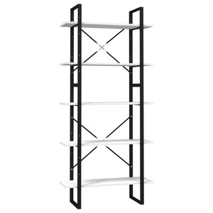 vidaXL Bibliothèque à 5 niveaux Blanc 80x30x175 cm Bois de pin