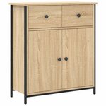 vidaXL Buffet chêne sonoma 70x30x80 cm bois d'ingénierie