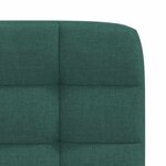 vidaXL Chaises à manger lot de 4 vert foncé tissu