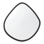 Miroir mural forme arrondie 64 x 60 cm noir mat 03_0007904