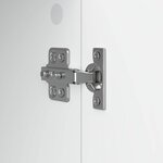 vidaXL Meuble TV 102 x 34 5 x 50 cm Blanc Bois d'ingénierie