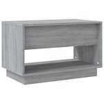 vidaXL Meuble TV Sonoma gris 70x41x44 cm Aggloméré