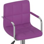 vidaXL Tabourets de bar lot de 2 violet similicuir