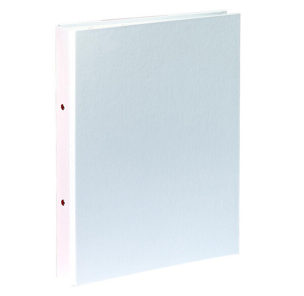 Classeur rembordé polypropylène 2 anneaux 30mm A4 Dos de 40 mm Blanc EXACOMPTA