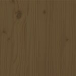 Vidaxl cadre de lit marron miel bois massif 120x190 cm petit double