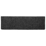 vidaXL Tapis d'escalier autocollants  20 pièces  65 x 21 x 4 cm  gris  bord rectangulaire