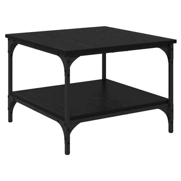 vidaXL Table basse Chêne noir 55 x 55 x 40 cm Bois d'ingénierie