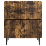 vidaXL Cabinet de chevet 2 Pièces Chêne fumé 43 x 34 5 x 49 5 cm