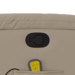 vidaXL Fauteuil de massage inclinable Cappuccino Similicuir