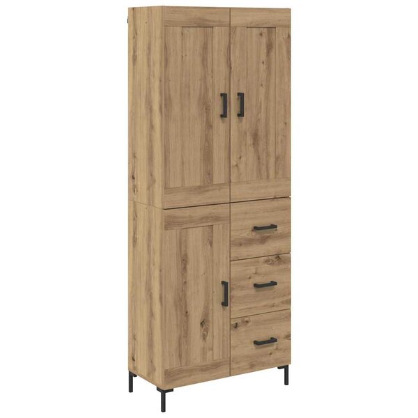 vidaXL Haut Armoire 2 Pièces Chêne artisanal Bois d'ingénierie