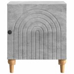 vidaXL Cabinet de chevet Gris béton 43 x 34 5 x 50 cm