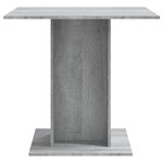 vidaXL Table à dîner Sonoma gris 80x80x75 cm Bois d'ingénierie