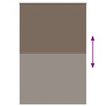 vidaXL Store enrouleur occultant café 165x230cm largeur du tissu