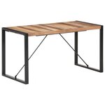 vidaXL Table à dîner 140x70x75 cm Bois massif
