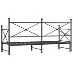 vidaXL Lit de jour avec gigogne sans matelas 80x200 cm acier
