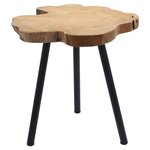 H&S Collection Table d'appoint Teck 40 cm