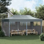 vidaXL Tente de fête 291 x 580 x 315 cm Anthracite Tissu Oxford