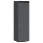 Vidaxl meubles tv 4 pièces gris bois massif de pin