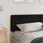 vidaXL Tête de lit capitonnée Marron et Noir 200 cm Pin massif