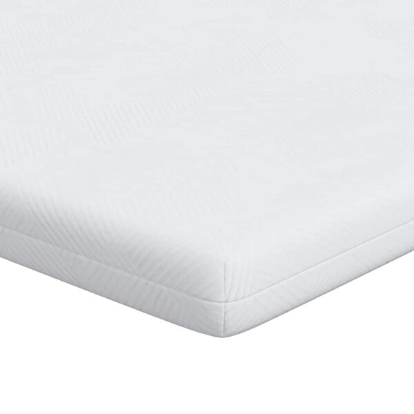 vidaXL Surmatelas Blanc 180 x 200 cm Tissu jacquard