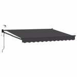 vidaXL Auvent rétractable électrique Anthracite 3 5 x 2 5 m