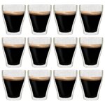 vidaXL Verres à latte macchiato double paroi 12 Pièces 370 ml