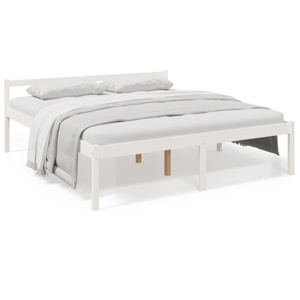 vidaXL Lit pour personne âgée sans matelas 200x200 cm bois pin massif