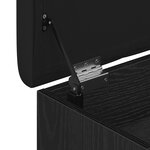 Banc de rangement vidaXL Noir Chêne 100x40x45 cm Bois d'ingénierie