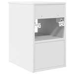 vidaXL Meuble de Salle de Bain In-between Blanc 30 x 41 x 50 cm