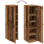 vidaXL Meuble de salle de bain avec porte-rouleau vieux bois