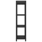 vidaXL Étagère Chêne noir 40 x 30 x 85 cm Bois d'ingénierie